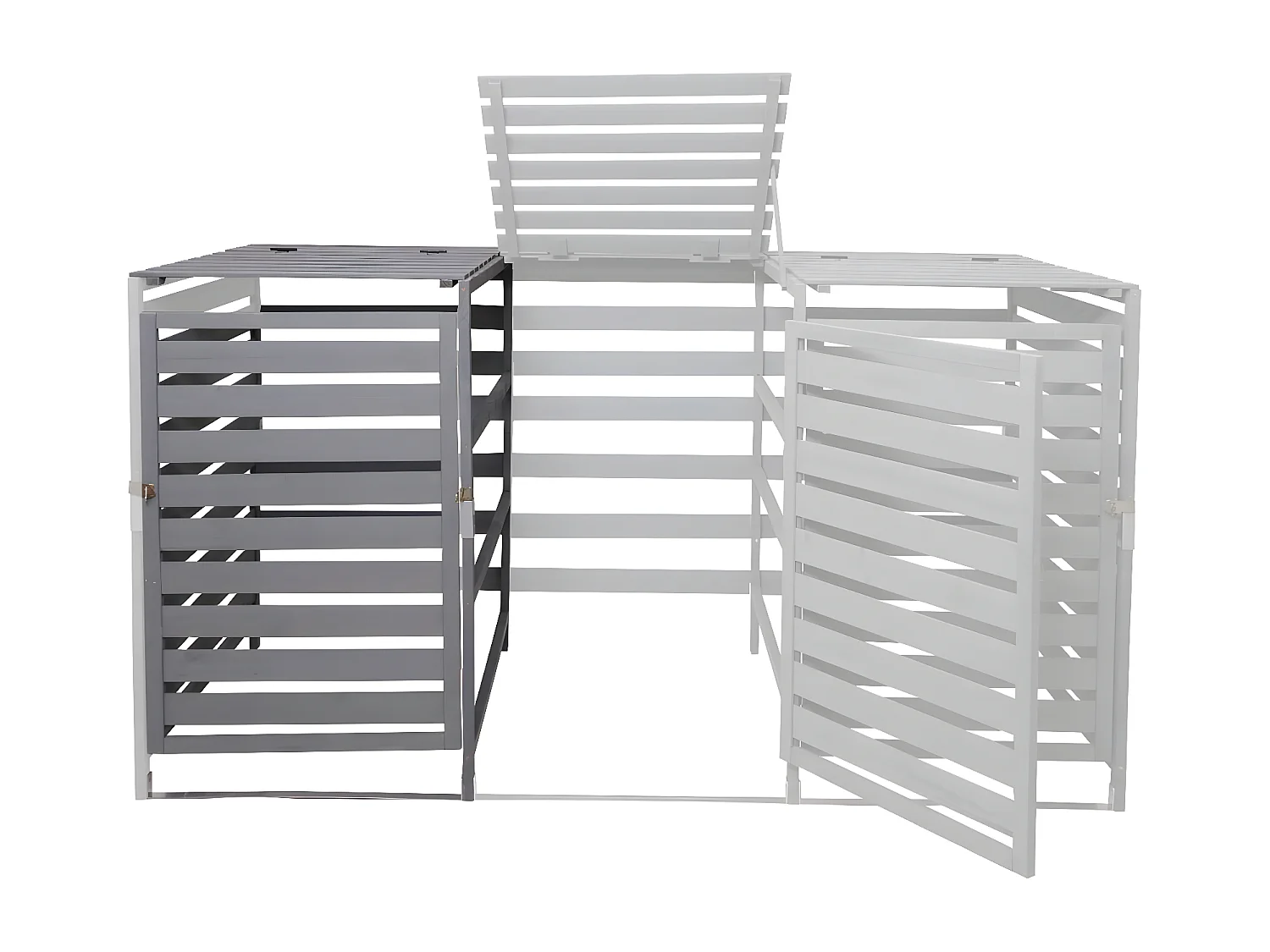 Extension pour cache-poubelle MCW-H62,  gris clair