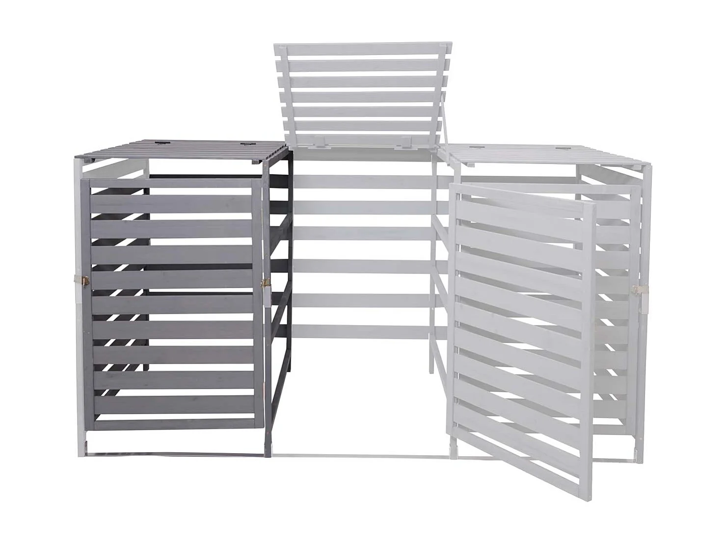 Extension pour cache-poubelle MCW-H62,  gris clair