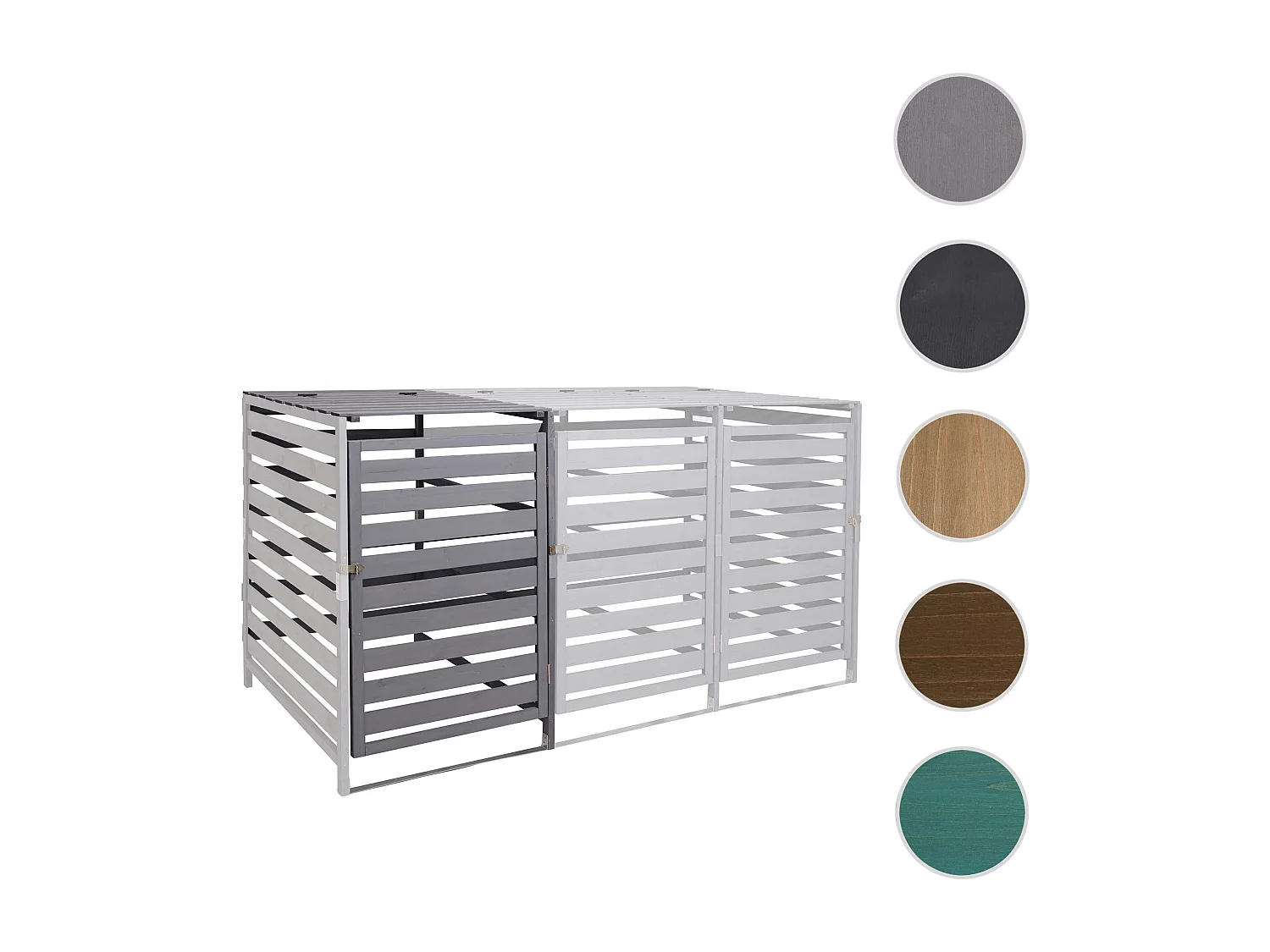 Extension pour cache-poubelle MCW-H62,  gris clair