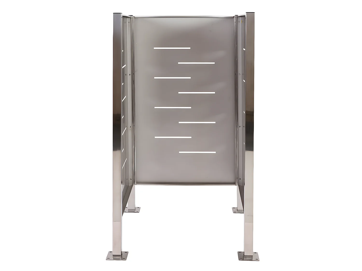 Clôture pour poubelles MCW-J55 Métal,  inox