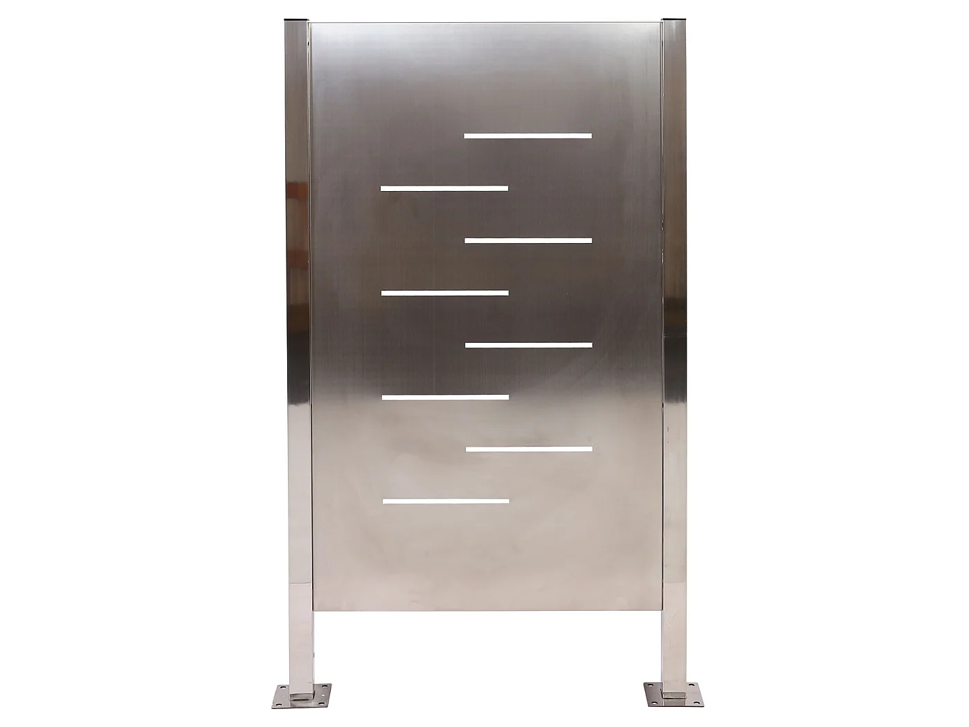 Clôture pour poubelles MCW-J55 Métal,  inox