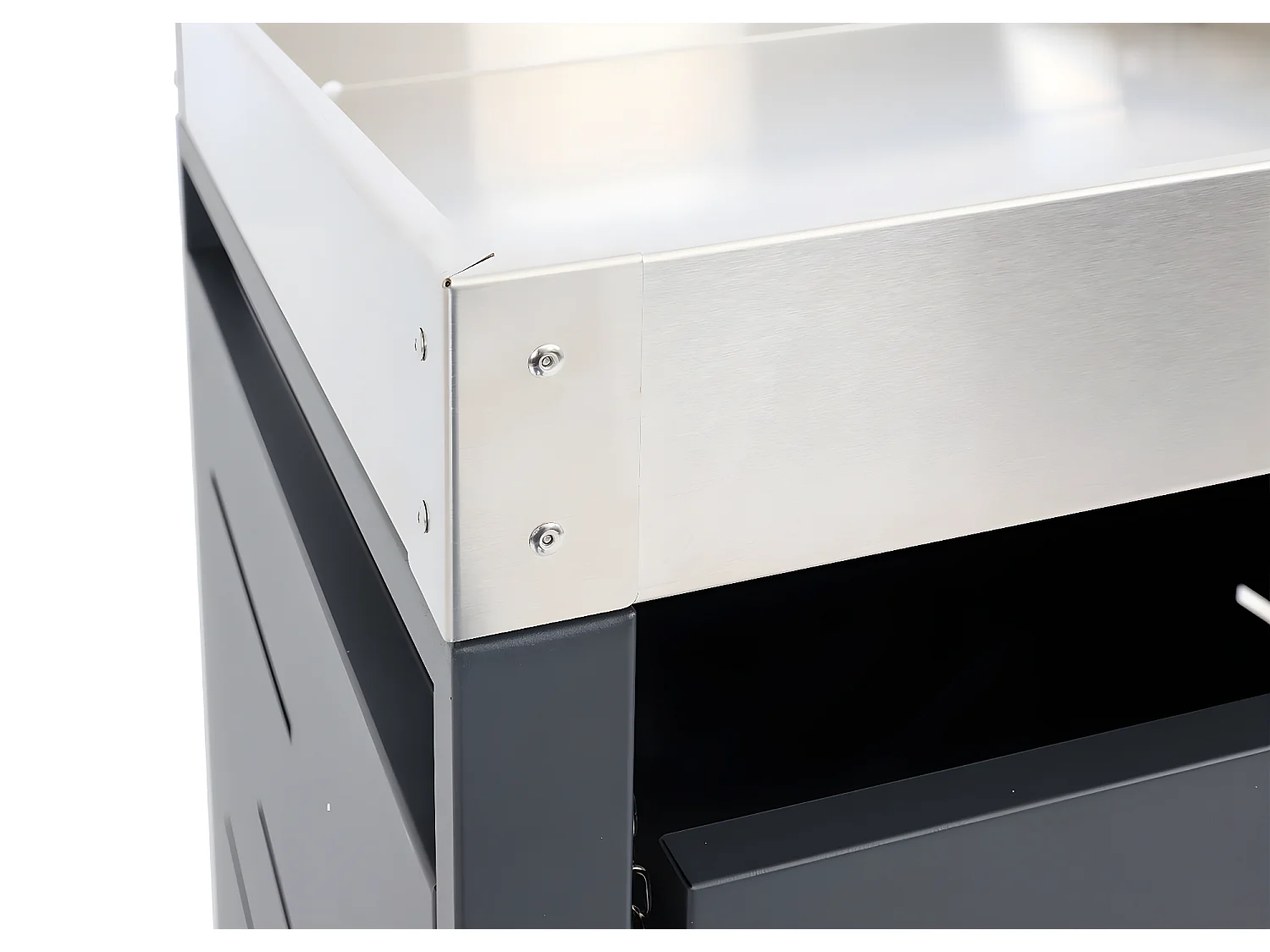 Cache-poubelle pour 4 poubelles MCW-H40b