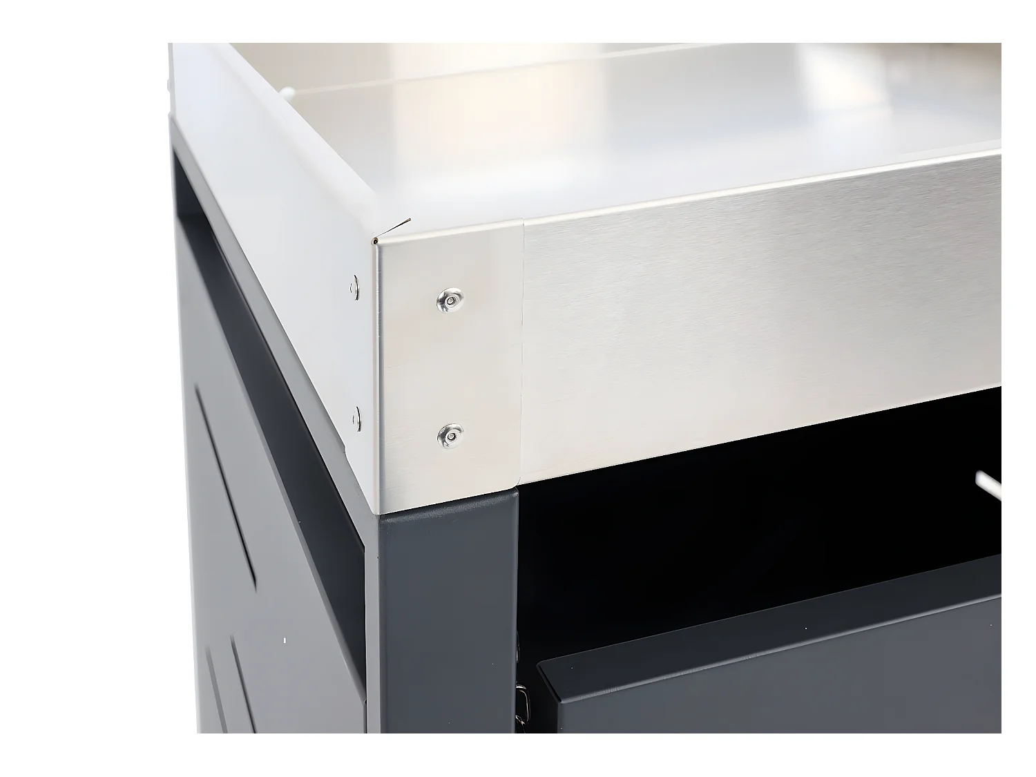 Cache-poubelle pour 4 poubelles MCW-H40b