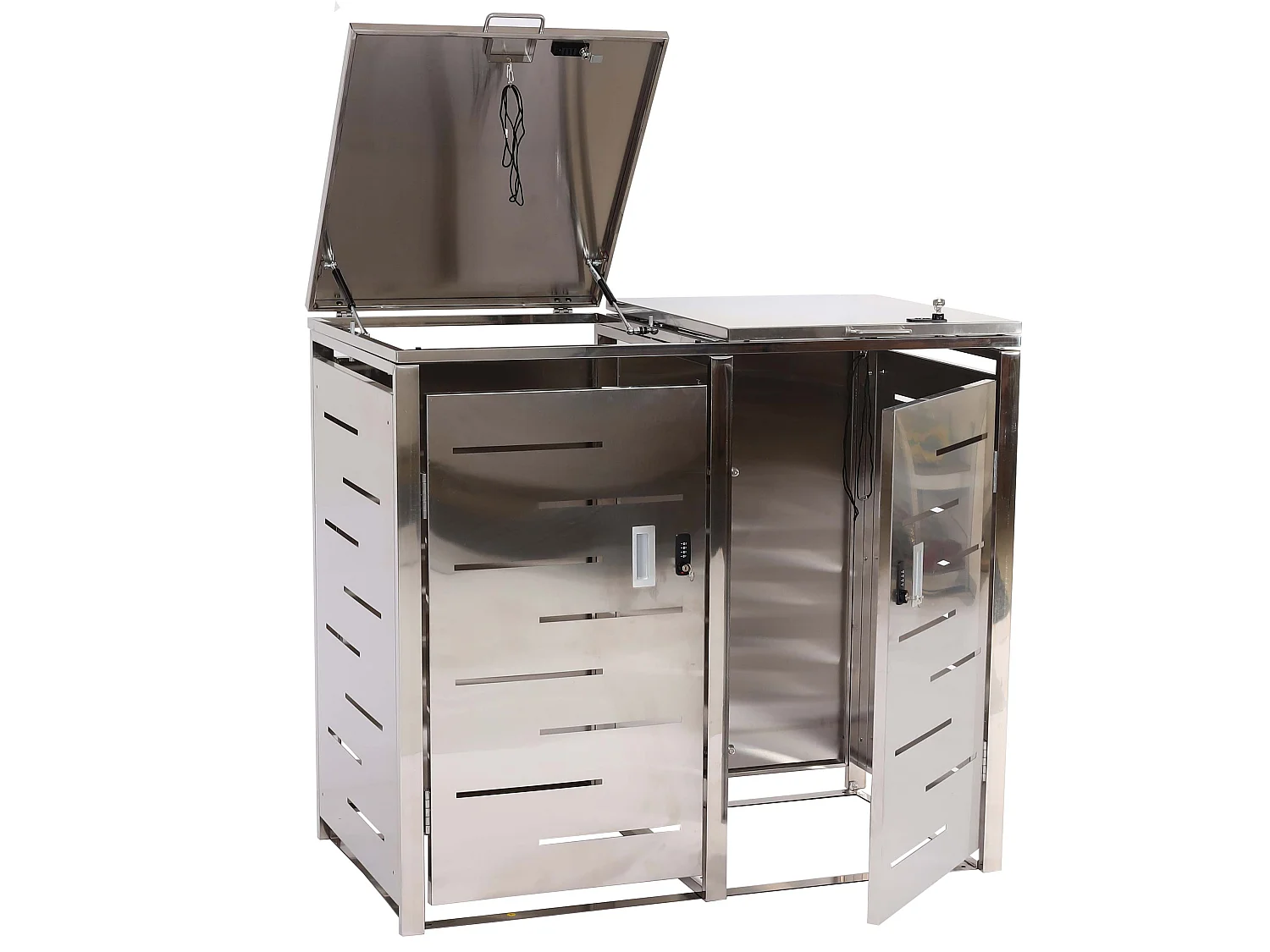 Affaldsspandbeklædning MCW-E83 (2 stk.),  rustfrit stål 38 kg