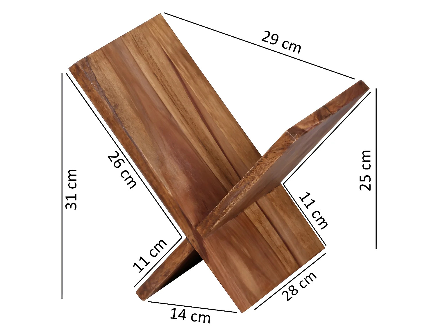 Zeitungsständer Massivholz Zeitschriftenständer Prospekthalter Landhaus