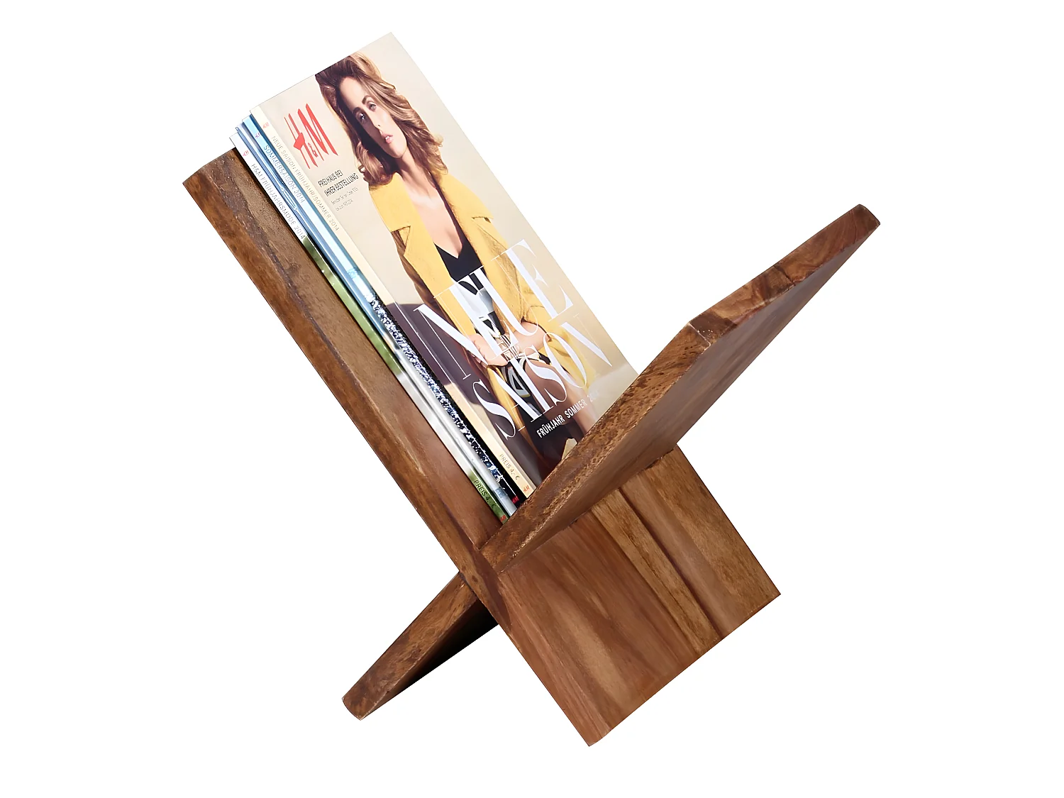 Zeitungsständer Massivholz Zeitschriftenständer Prospekthalter Landhaus