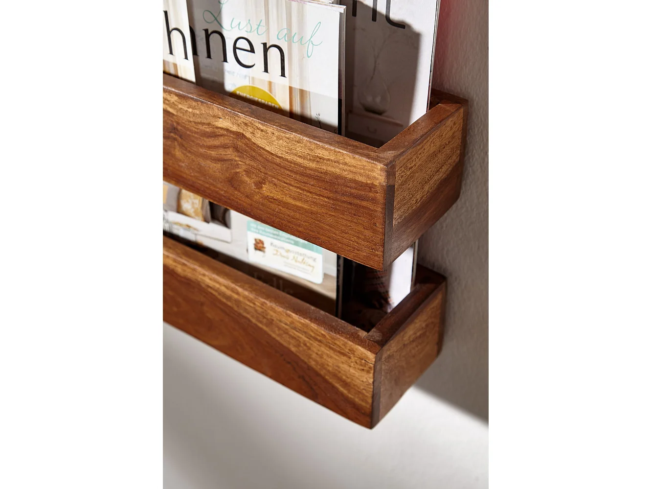 Zeitungsständer Massivholz Zeitschriftenständer Prospekthalter Landhaus