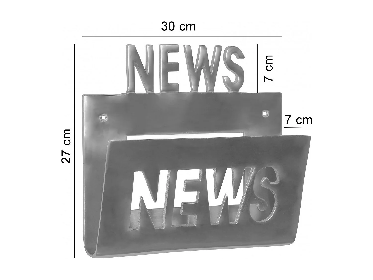 Zeitungsständer Wand Zeitungshalter Zeitschriftenhalter Alu-minium hängend