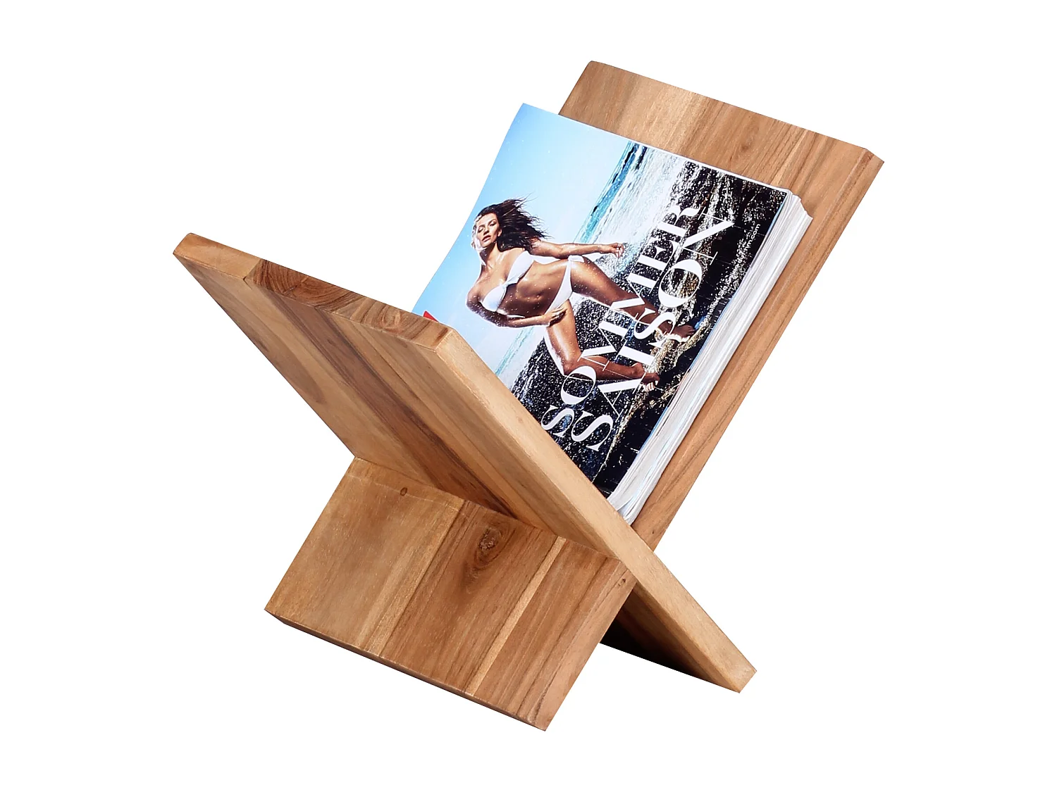 Porte Revues Bois Massif 29x31x28cm Porte Journaux Porte Brochures