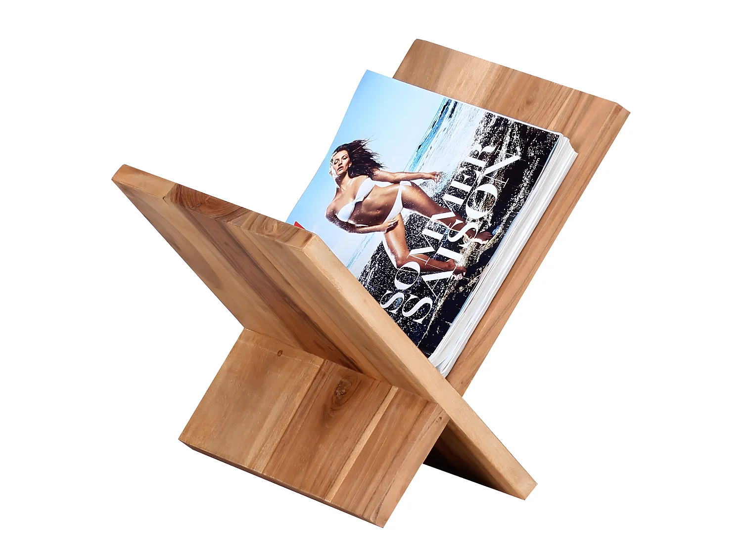 Porte Revues Bois Massif 29x31x28cm Porte Journaux Porte Brochures