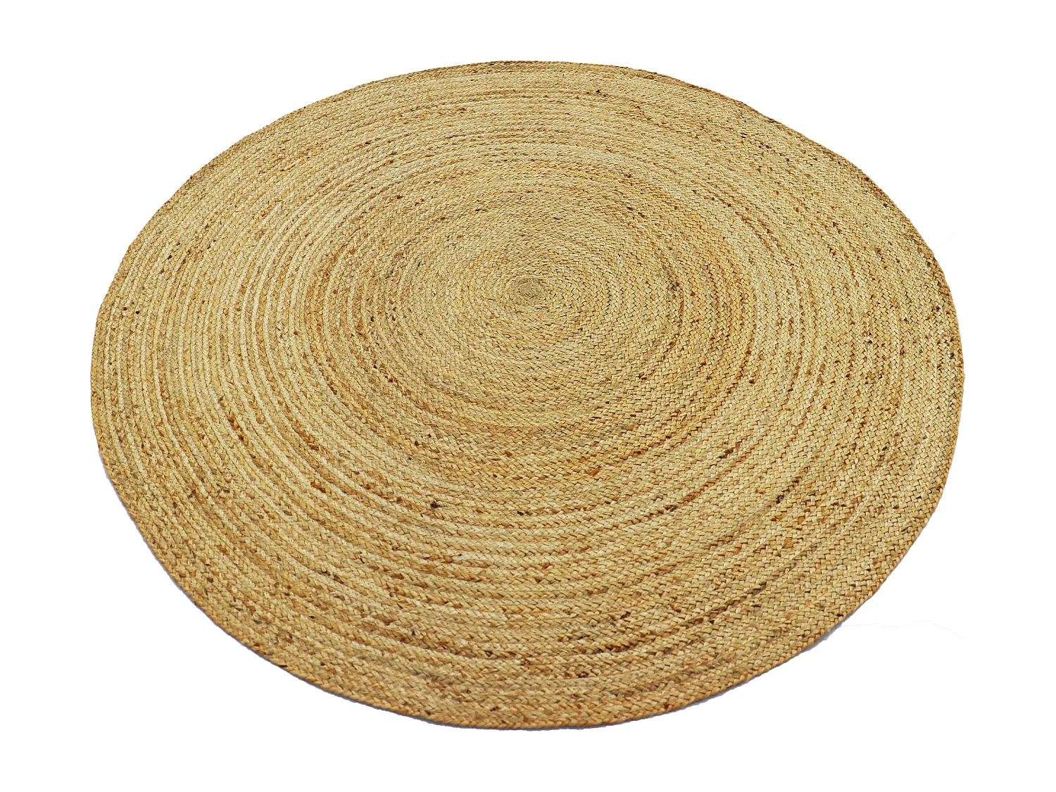 Tapis rond - 100% jute tressé - D. 200 cm - Naturel - JAIPUR