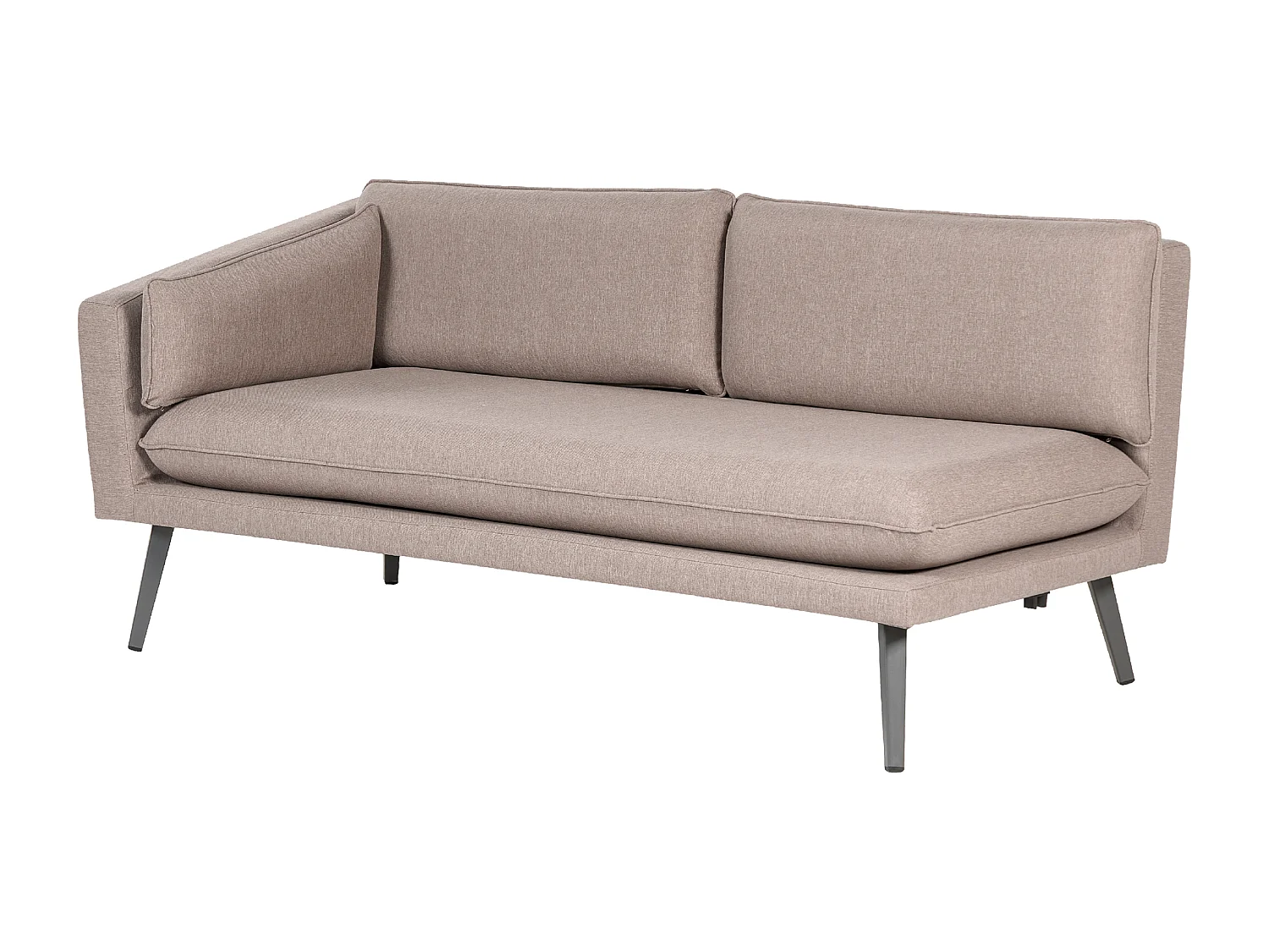 Gestoffeerde tuinbank Tuinsofa LORETELLO Polyester Beige Rechterzijde