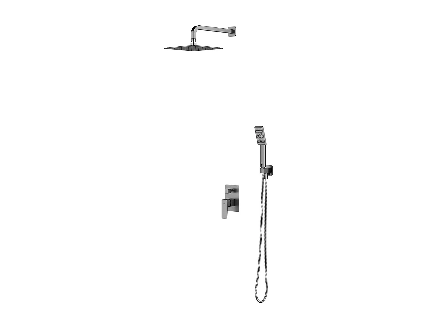 Colonne de douche PARMA encastrable  nickel