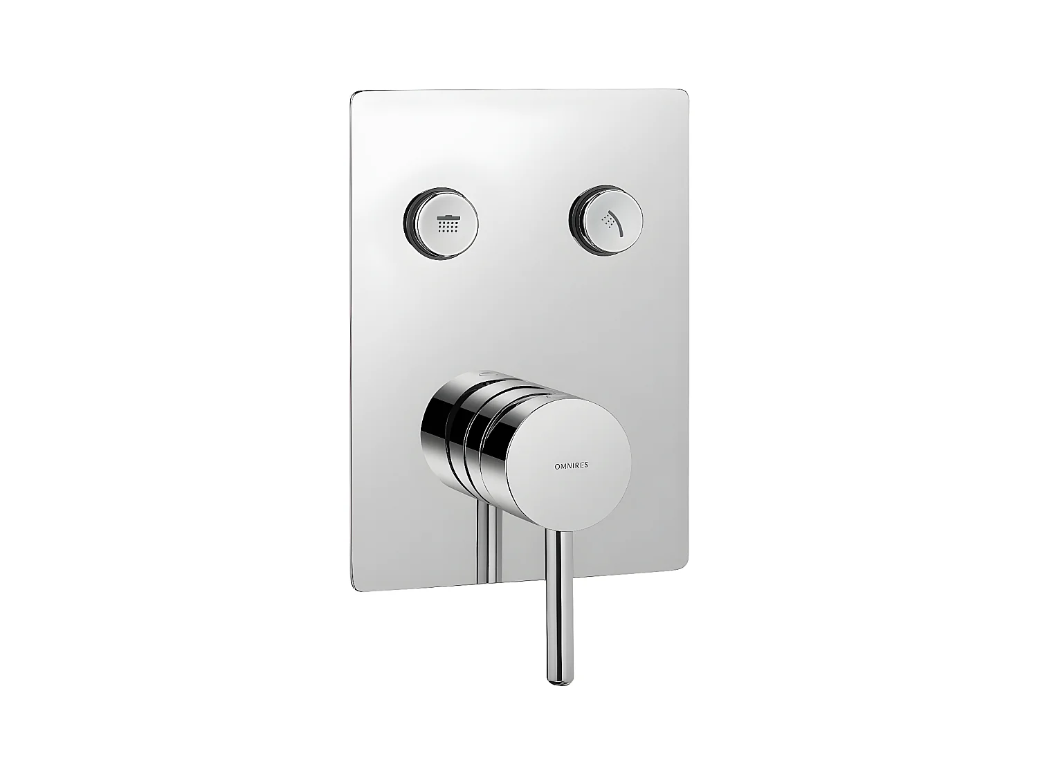 Colonne de douche Y encastrable chrome