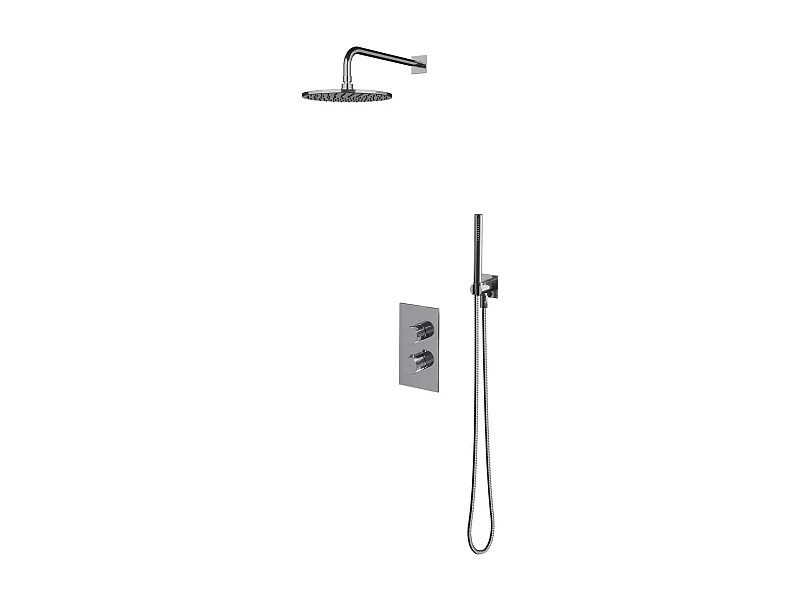 Colonne de douche thermostatique CONTOUR encastrable chrome