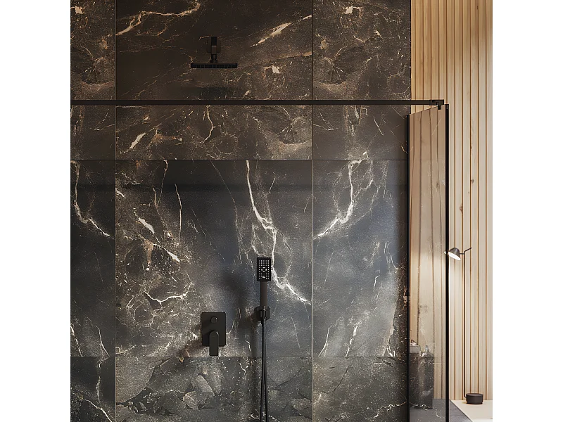 Colonne de douche BARETTI encastrable noir mat