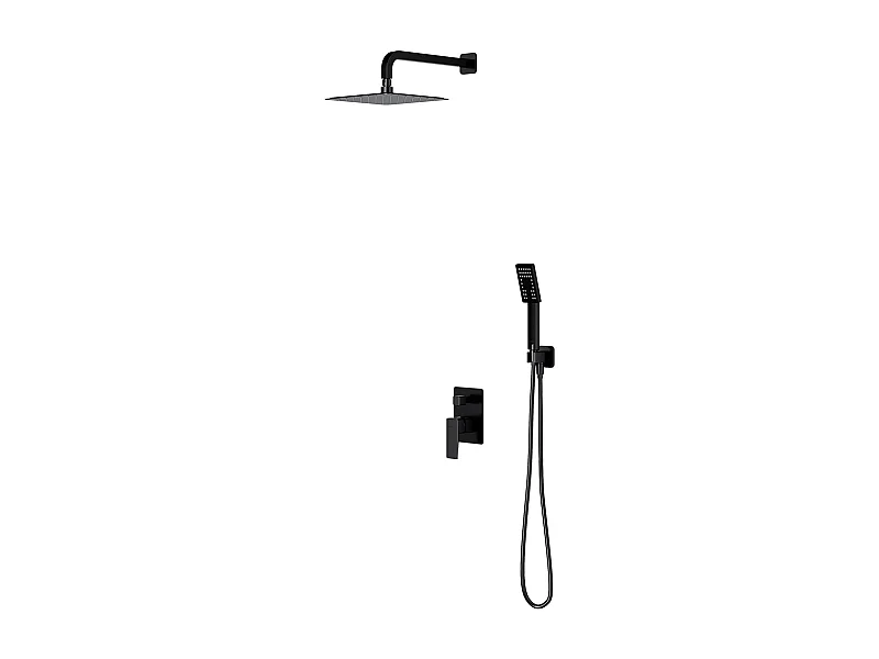 Colonne de douche PARMA encastrable noir mat