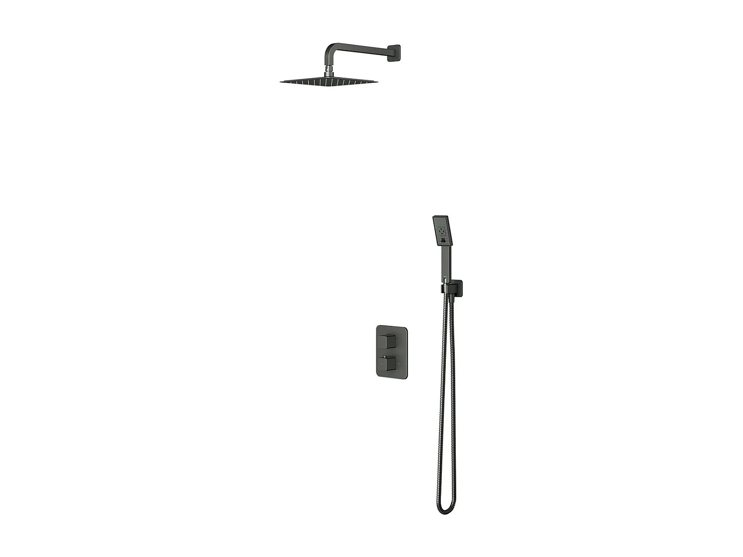 Colonne de douche thermostatique PARMA encastrable graphite