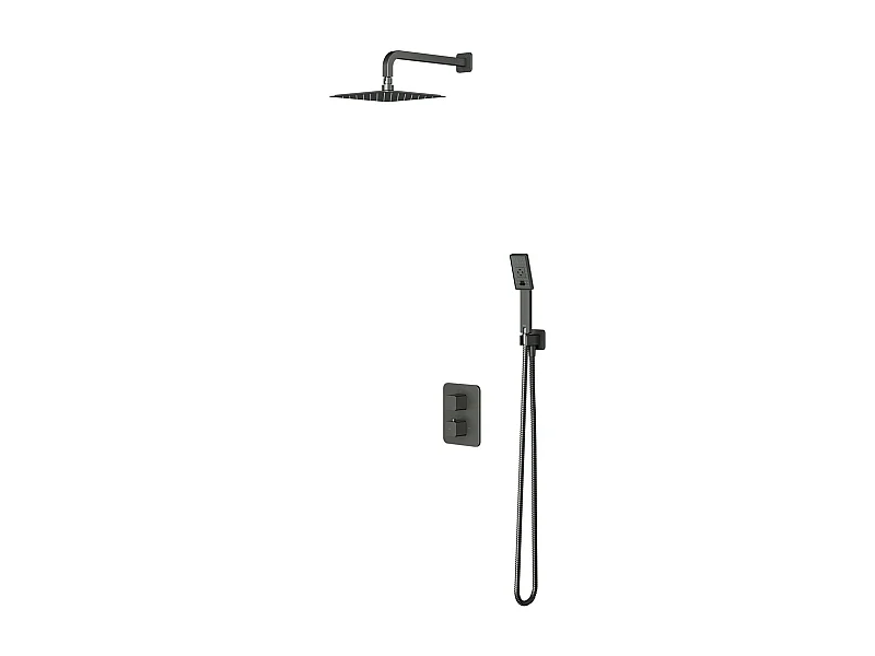 Colonne de douche thermostatique PARMA encastrable graphite