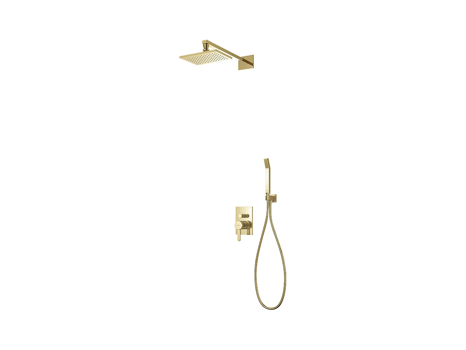 Colonne de douche DARLING encastrable or
