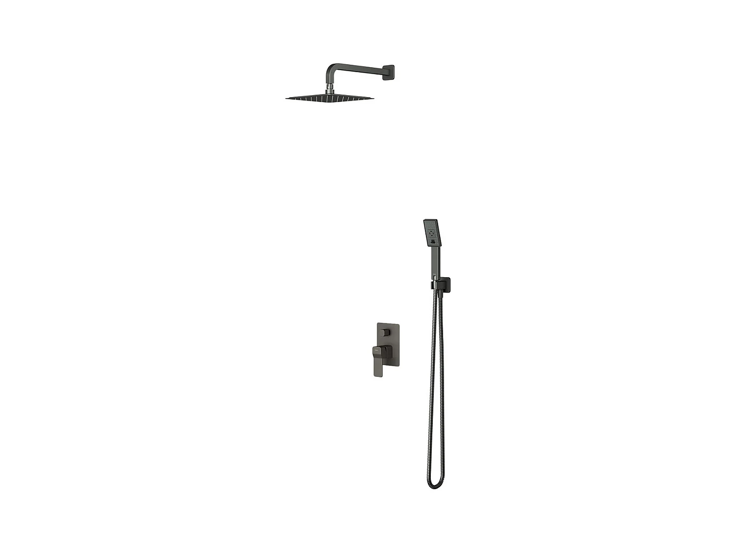 Colonne de douche SLIDE encastrable  graphite
