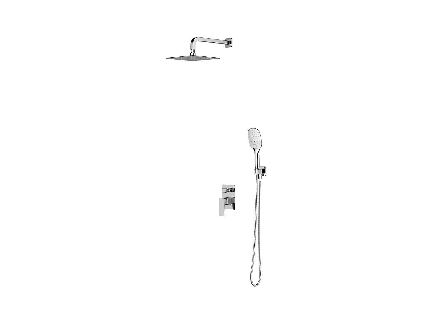 Colonne de douche  PARMA encastrable chrome