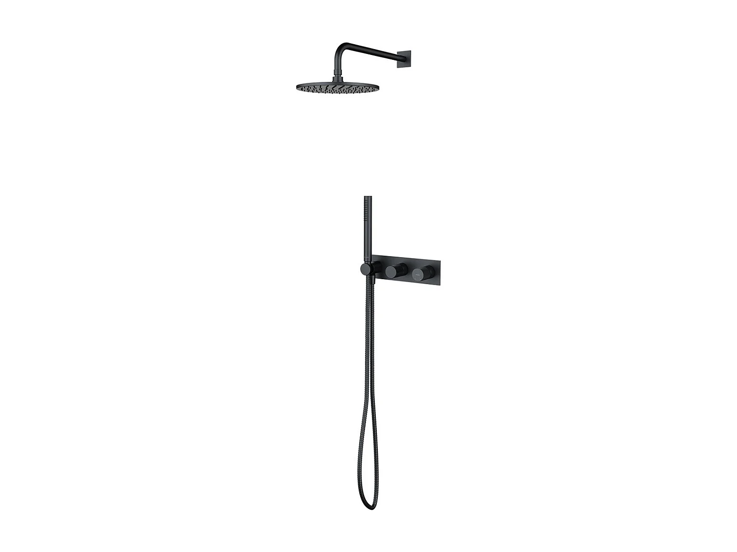 Colonne de douche CONTOUR encastrable anthracite