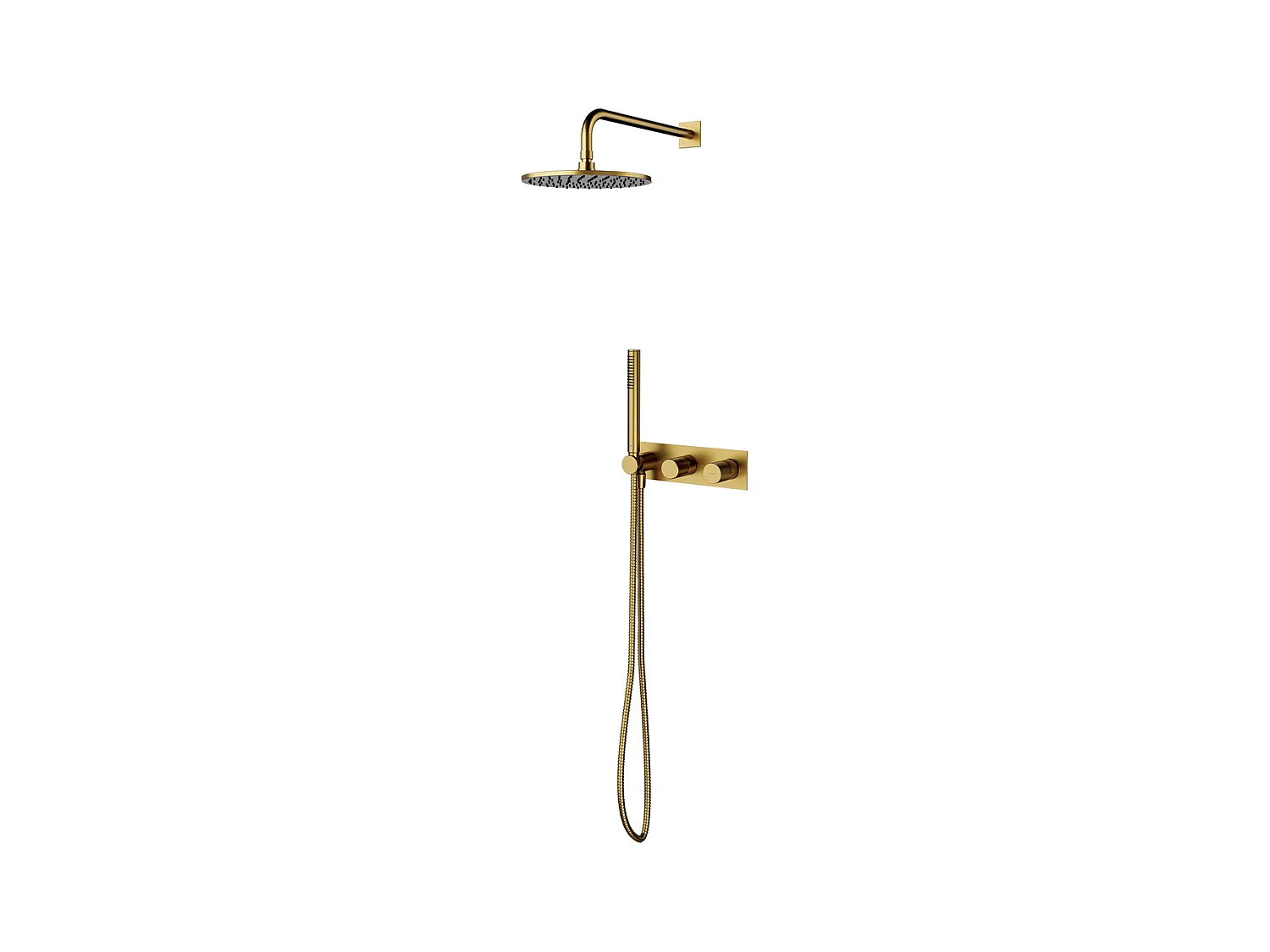 Colonne de douche CONTOUR encastrable or brossé