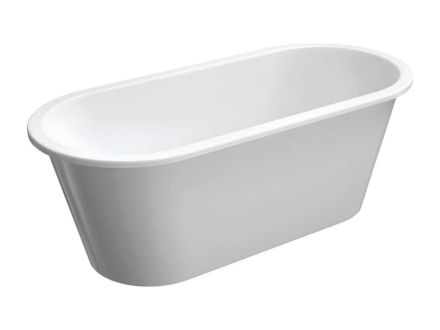 baignoire îlot OMNIRES PARIS M+  156X79 CM  couleur : blanc  finition : brillant