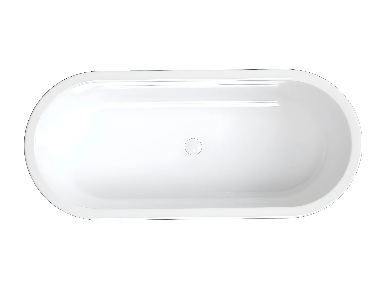 baignoire îlot OMNIRES PARIS M+  156X79 CM  couleur : blanc  finition : brillant