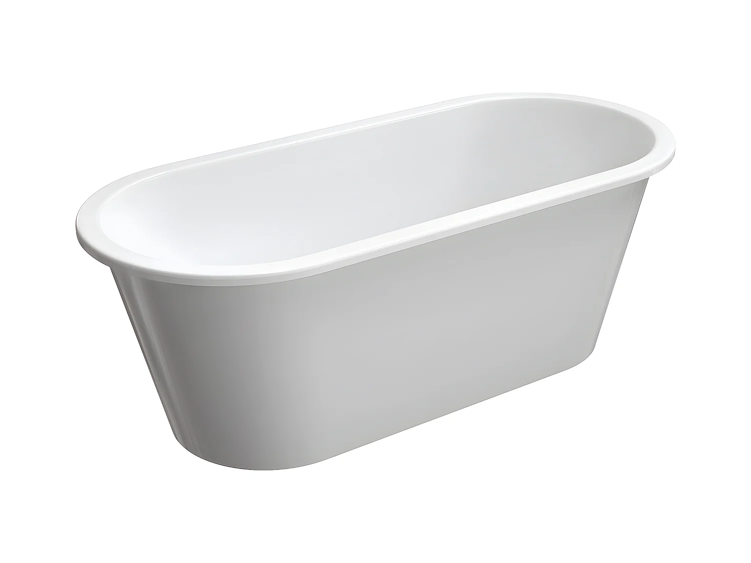 baignoire îlot OMNIRES PARIS M+  156X79 CM  couleur : blanc  finition : brillant