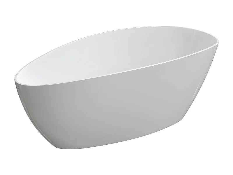 baignoire îlot OMNIRES BARCELONA M+  156X71 CM  couleur : blanc  finition : brillant