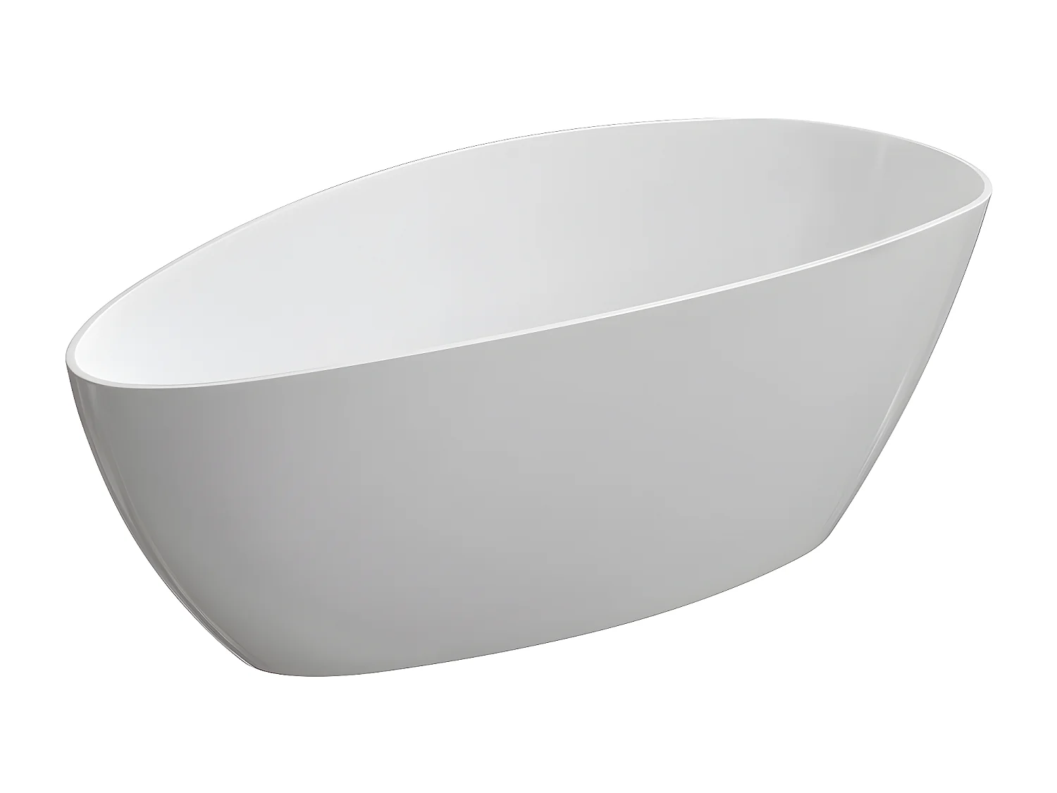 baignoire îlot OMNIRES BARCELONA M+  156X71 CM  couleur : blanc  finition : brillant