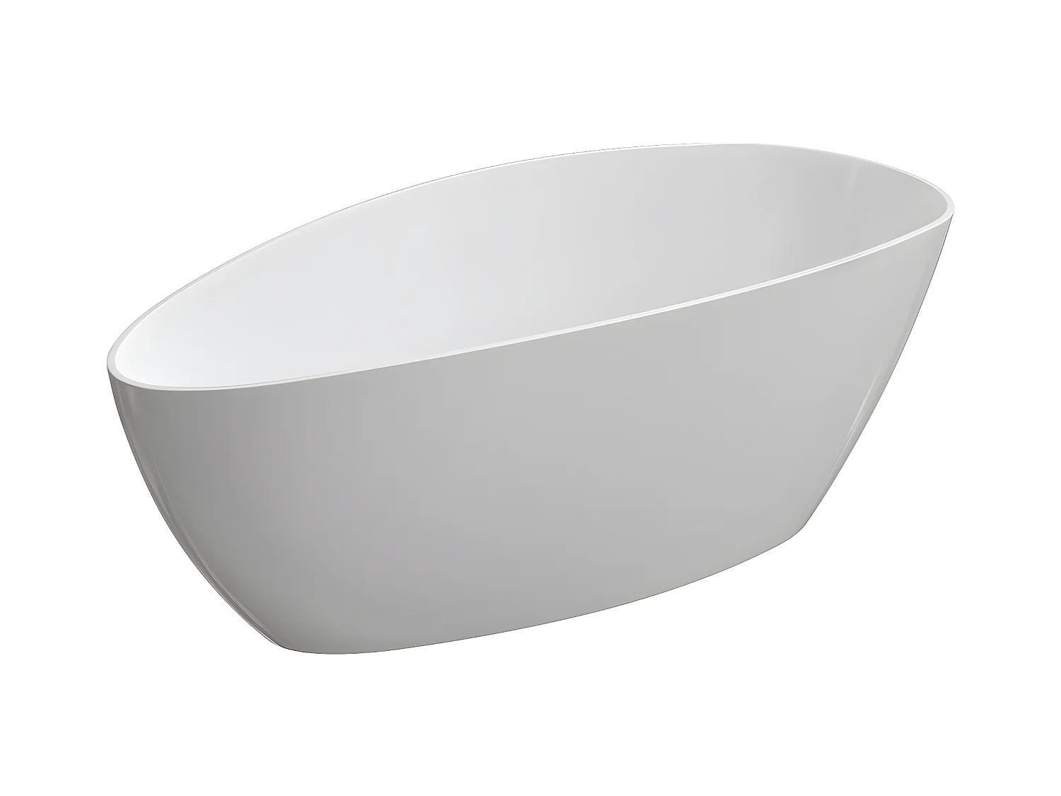 baignoire îlot OMNIRES BARCELONA M+  156X71 CM  couleur : blanc  finition : brillant
