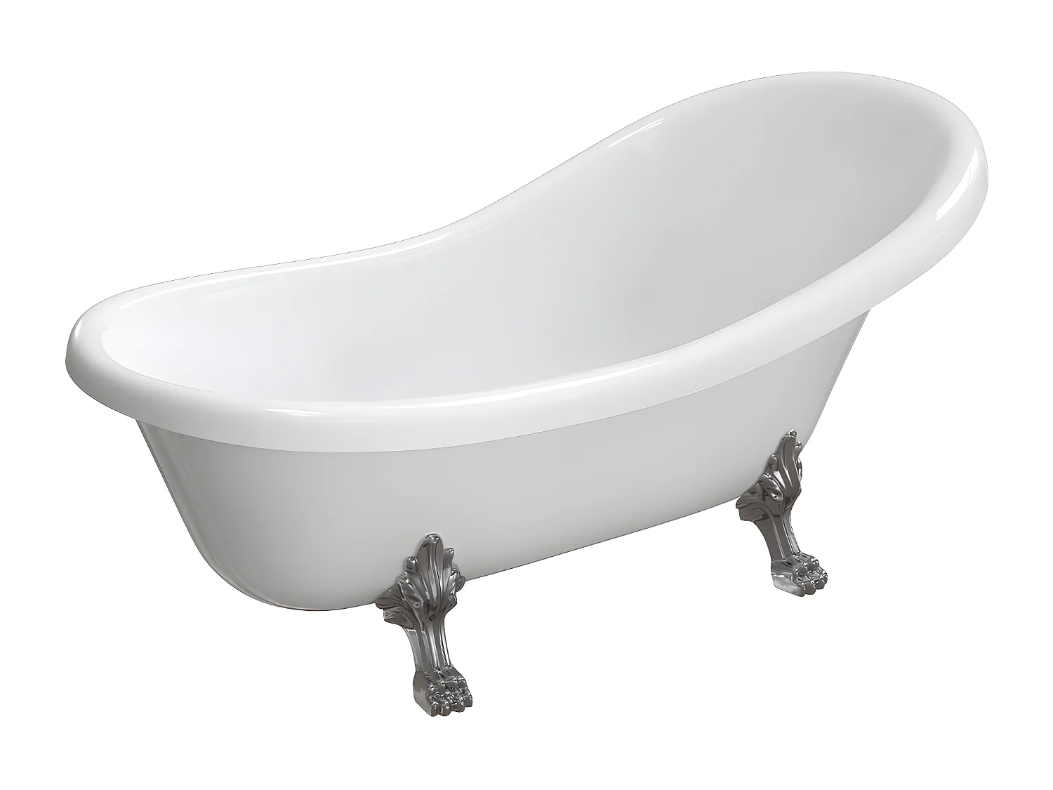 Baignoire îlot OMNIRES ATENA M+  175X82 CM  couleur : blanc  finition : brillant