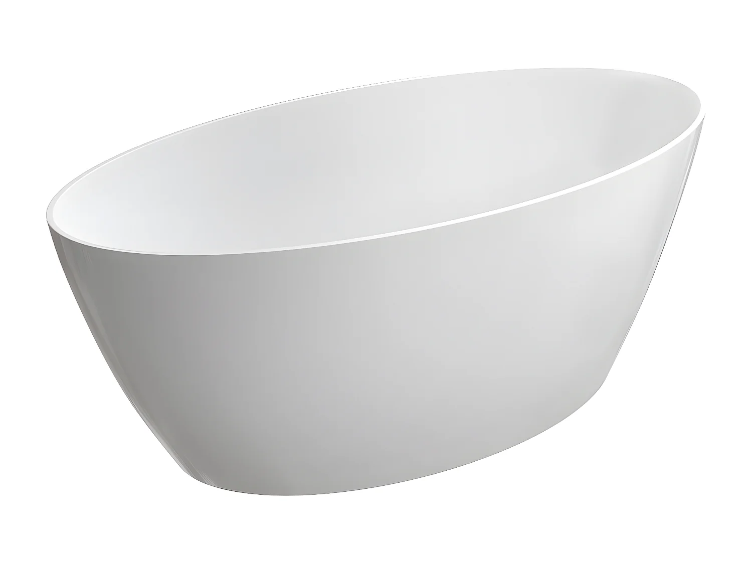 baignoire îlot OMNIRES SIENA M+  161X81 CM  couleur : blanc  finition : brillant