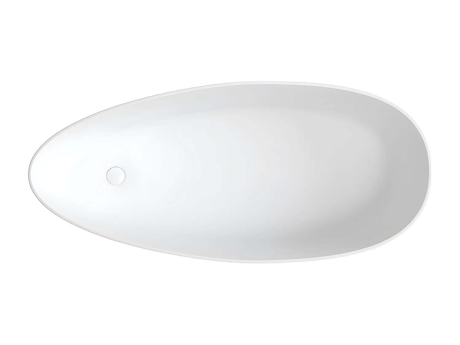 baignoire îlot OMNIRES BARCELONA M+  170X77 CM  couleur : blanc  finition : mat