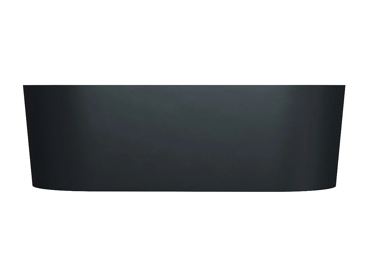 baignoire îlot OMNIRES OVO M+  160X75 CM  couleur : noir  finition : mat bonde et siphon inclus