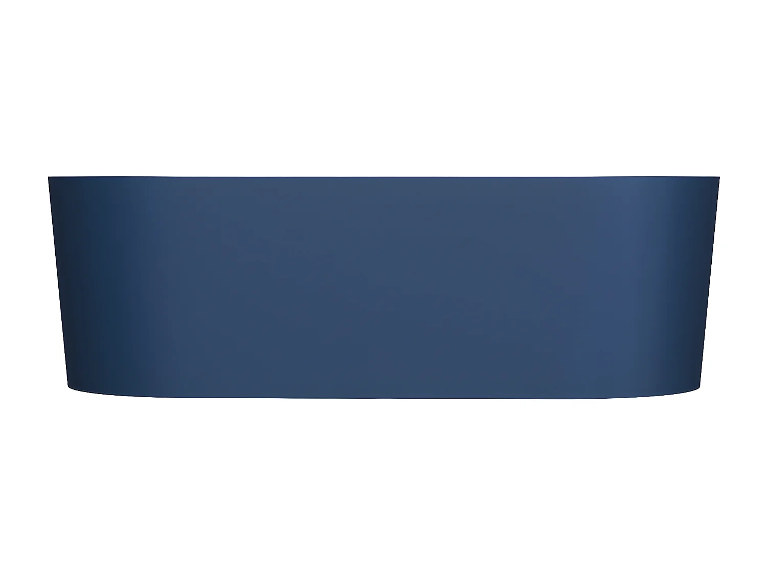 baignoire îlot OMNIRES OVO M+  160X75 CM  couleur : bleu  finition : mat bonde et siphon inclus