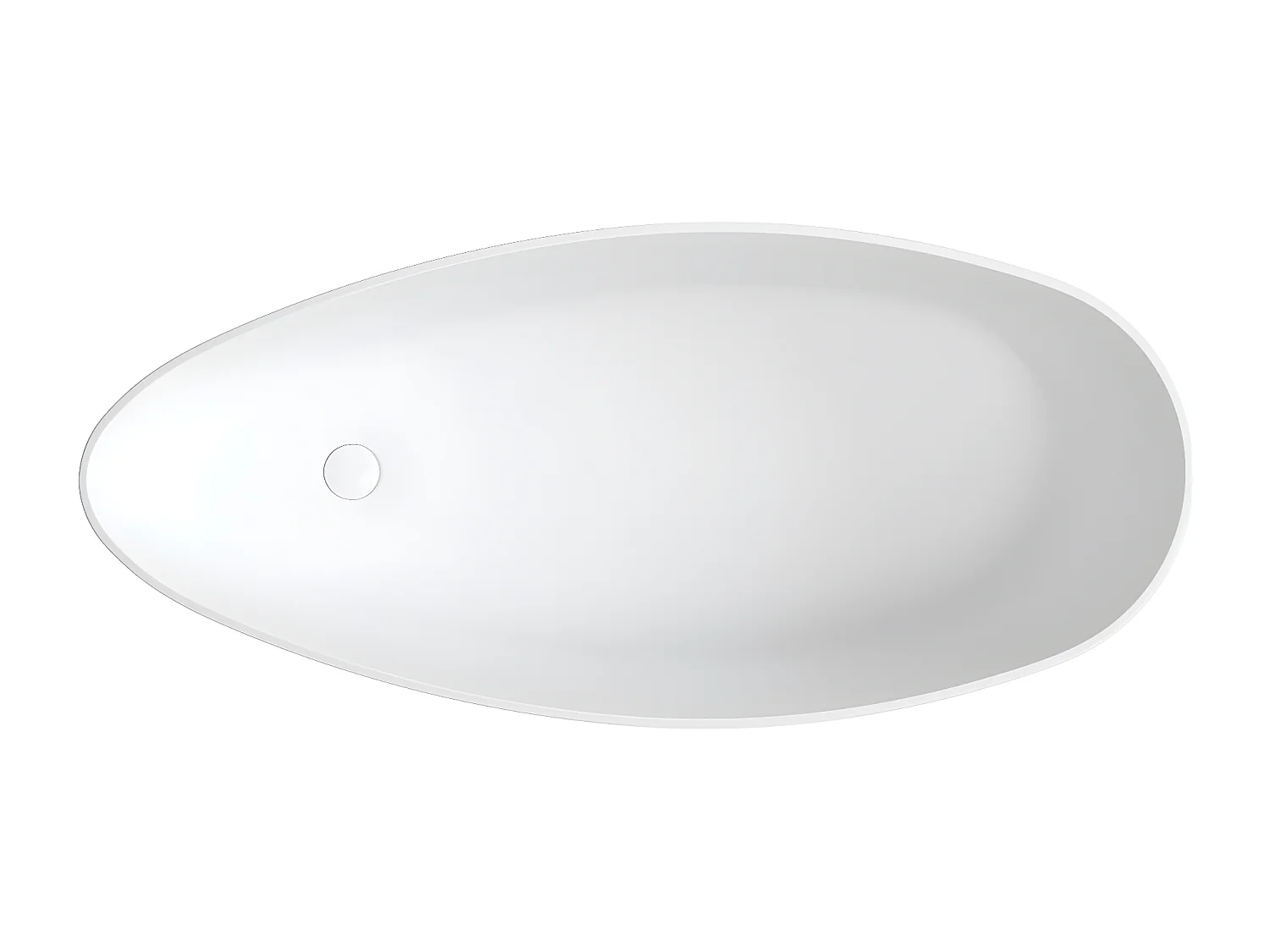 baignoire îlot OMNIRES BARCELONA M+  156X71 CM  couleur : blanc  finition : mat