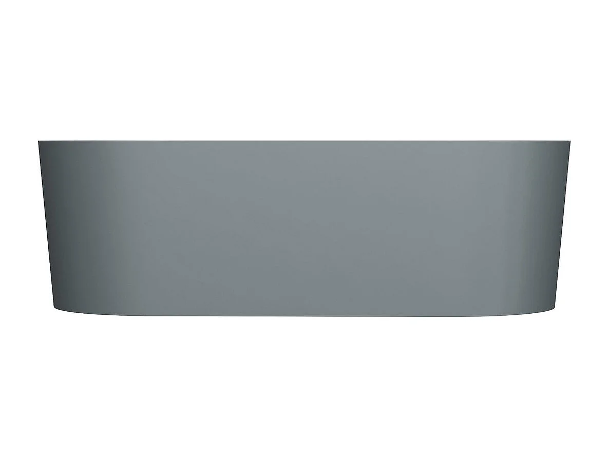 baignoire îlot OMNIRES OVO M+  160X75 CM  couleur : gris  finition : mat bonde et siphon inclus