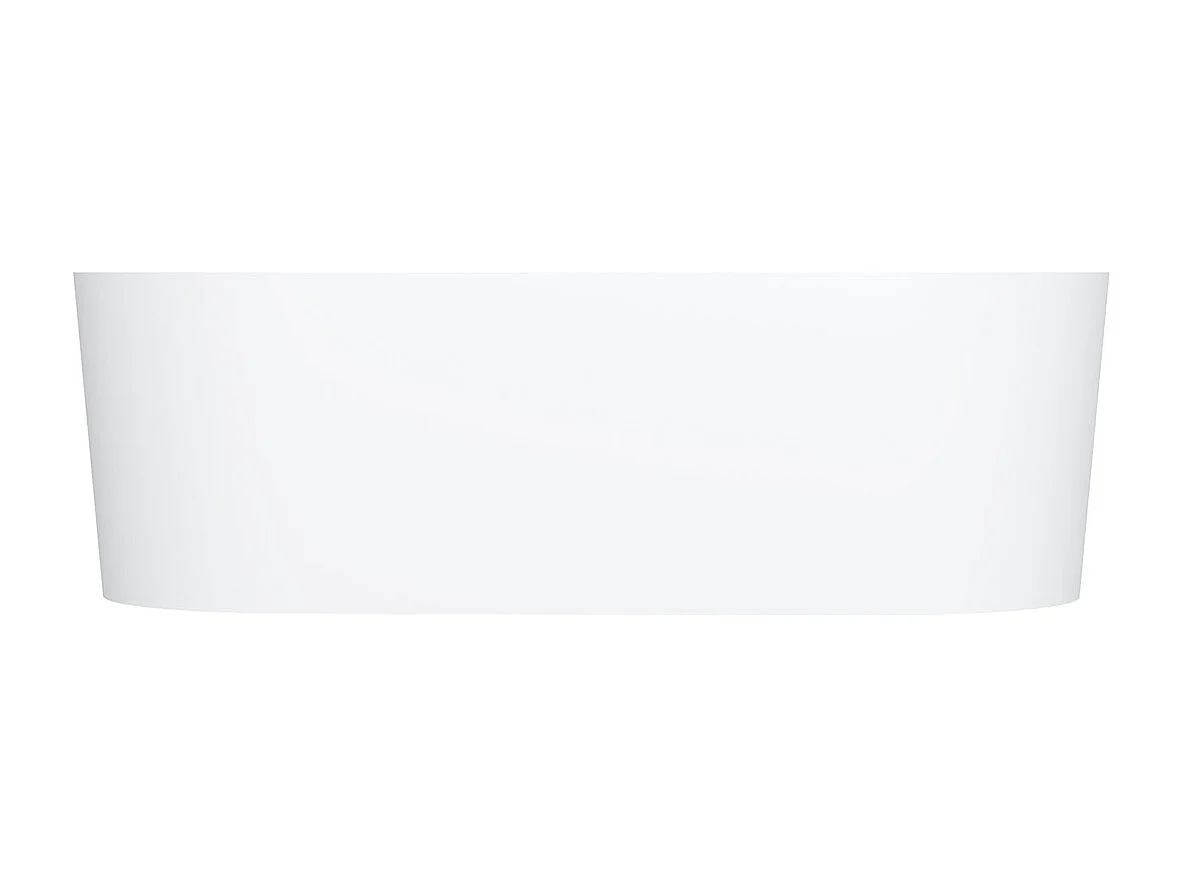 baignoire îlot OMNIRES OVO M+  160X75 CM  couleur : blanc  finition : mat bonde et siphon inclus