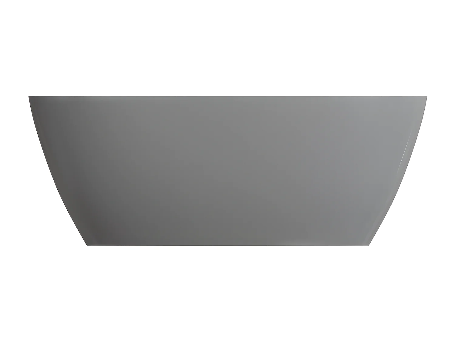 baignoire îlot OMNIRES SIENA M+  161X81 CM  couleur : gris et blanc  finition : brillant