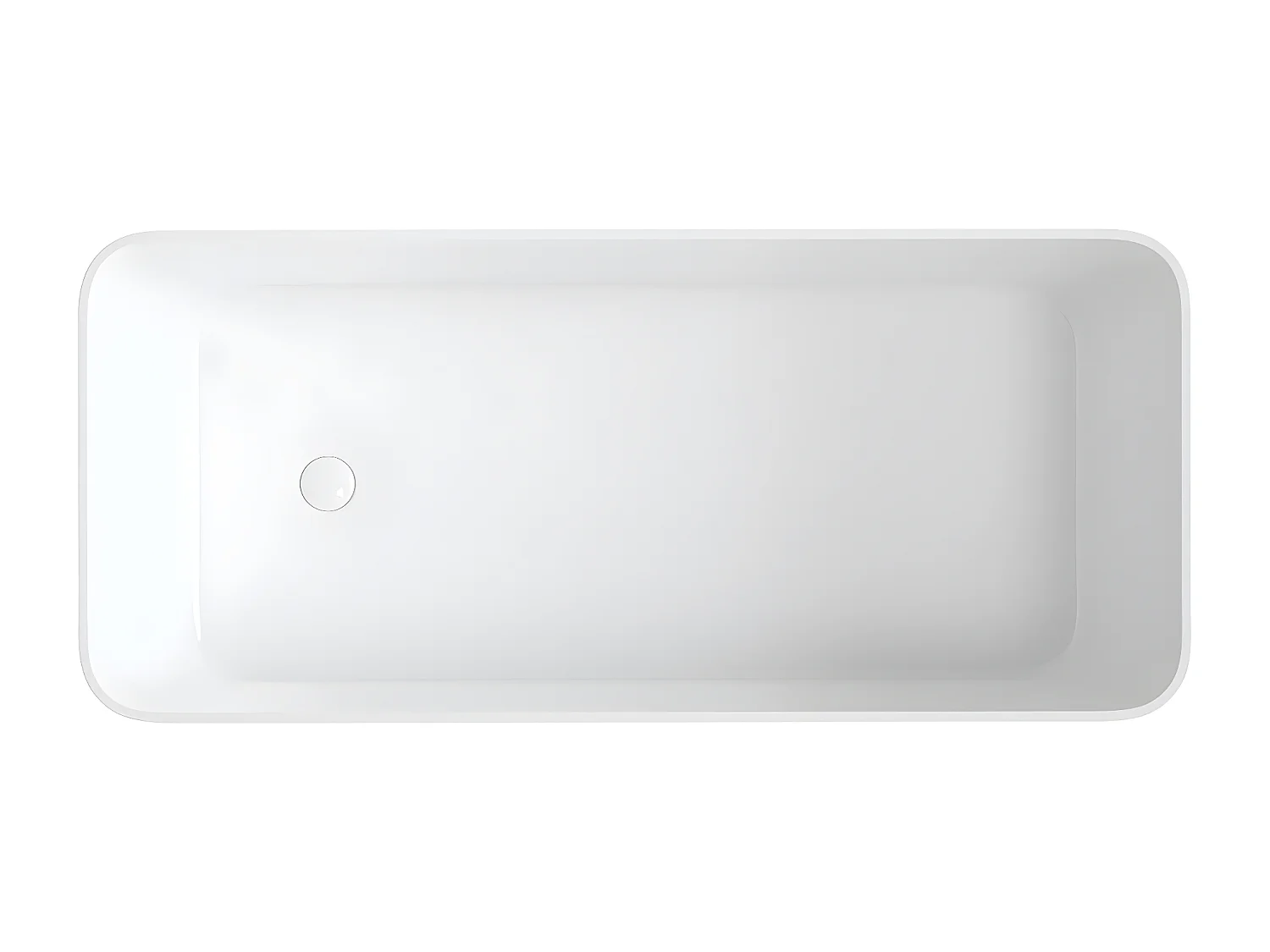 baignoire îlot OMNIRES PARMA M+  159X71 CM  couleur : blanc  finition : brillant