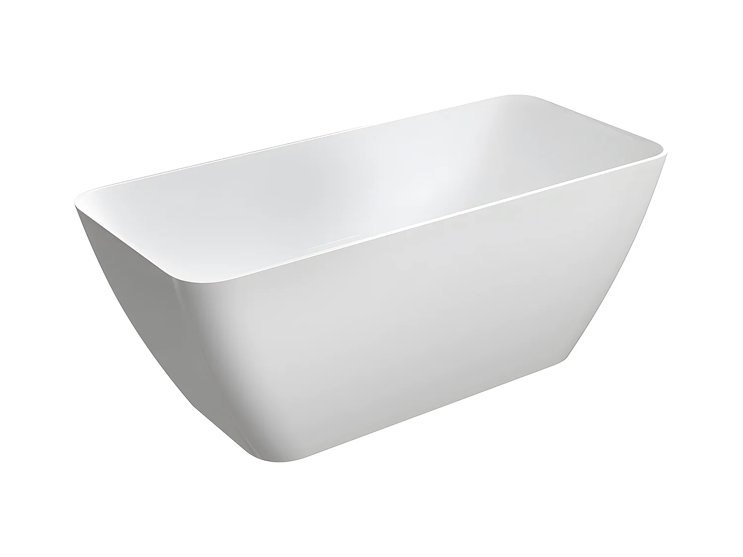 baignoire îlot OMNIRES PARMA M+  159X71 CM  couleur : blanc  finition : brillant