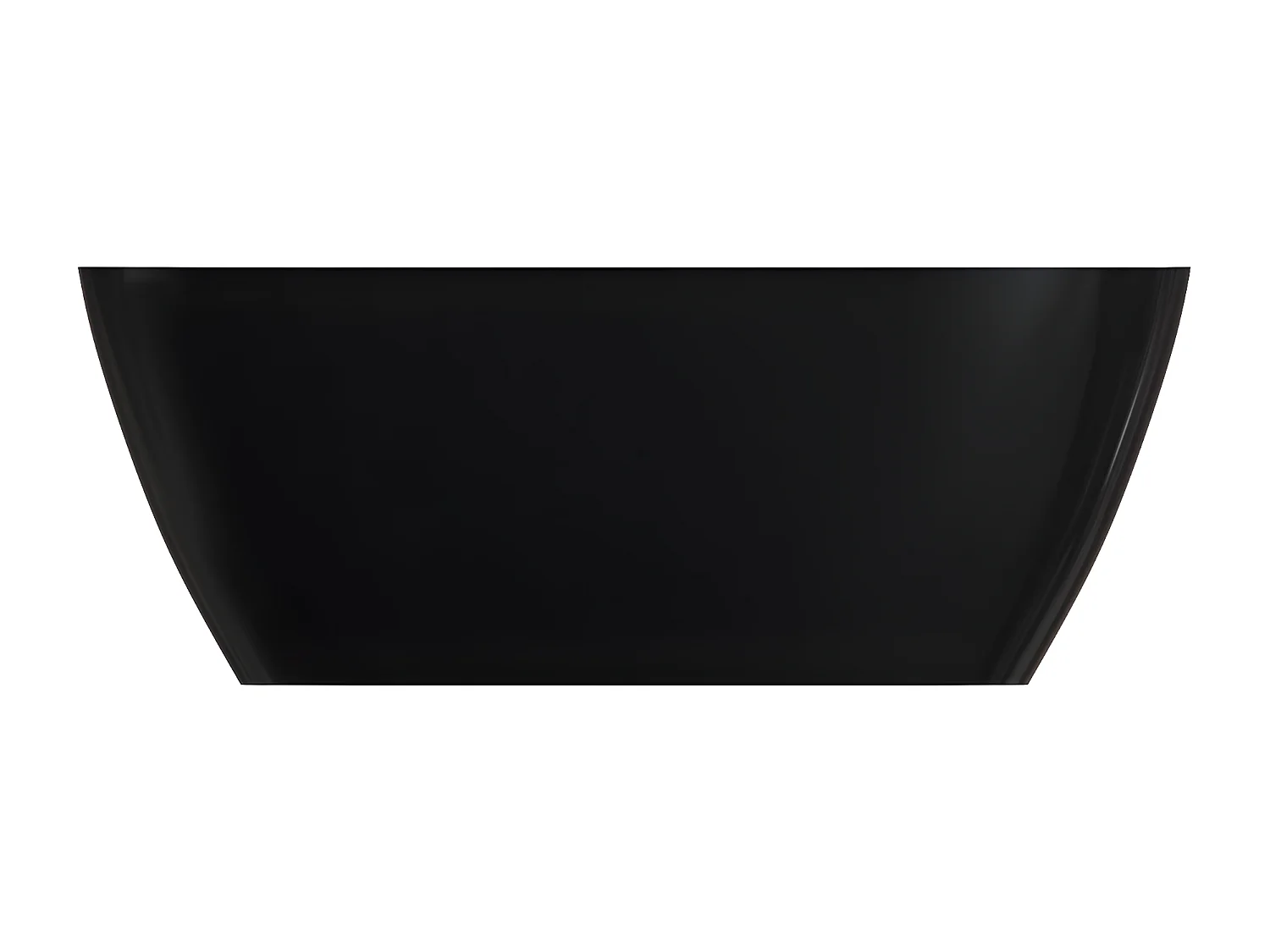 baignoire îlot OMNIRES SIENA M+  161X81 CM  couleur : noir et blanc  finition : brillant