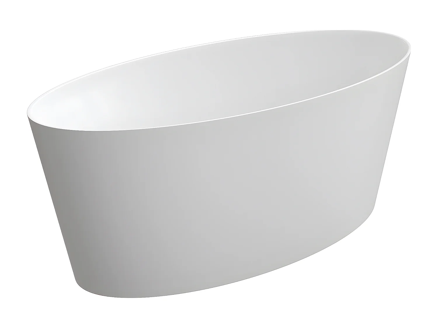 baignoire îlot OMNIRES ROMA M+  159X72 CM  couleur : blanc  finition : mat