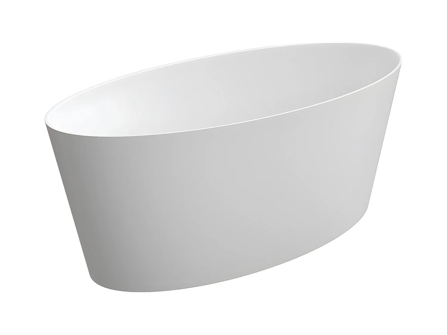 baignoire îlot OMNIRES ROMA M+  159X72 CM  couleur : blanc  finition : mat