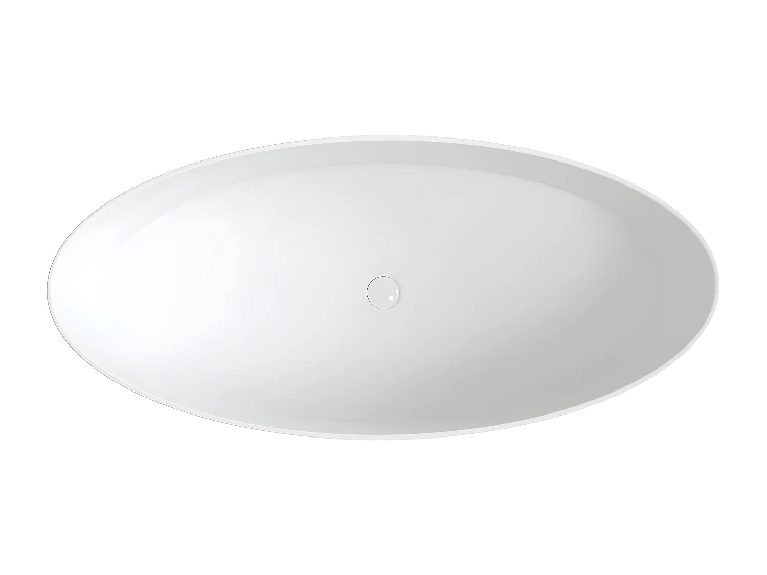 baignoire îlot OMNIRES ROMA M+  159X72 CM  couleur : blanc  finition : mat