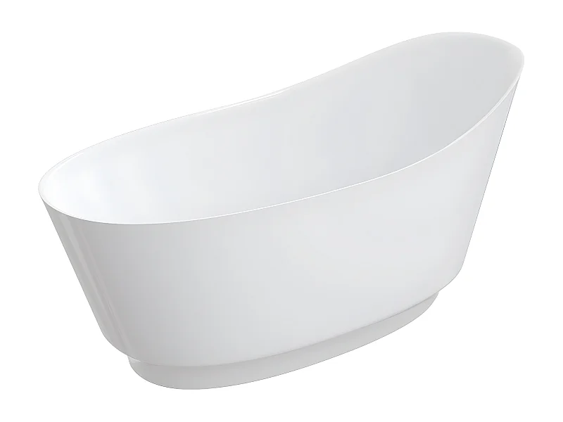 baignoire îlot OMNIRES NEO M+  158X72 CM  couleur : blanc  finition : brillant  bonde et siphon inclus